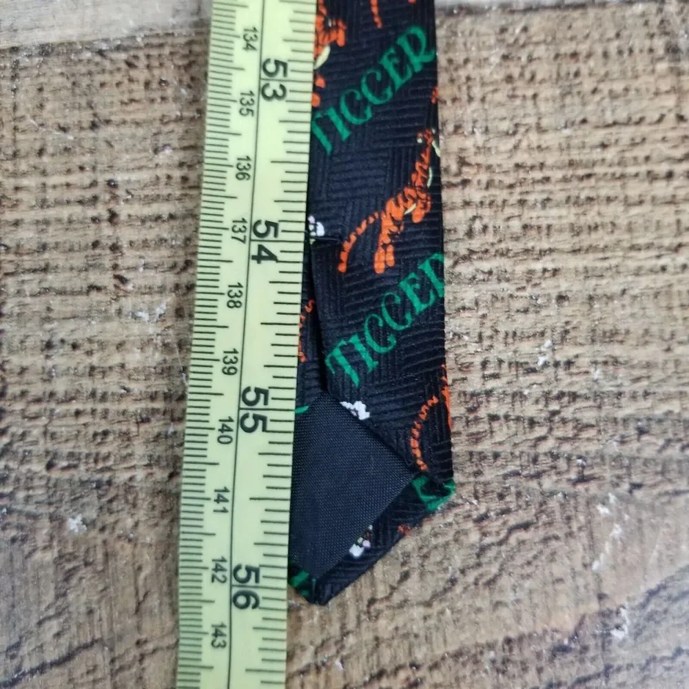 Disney Tigger Men's Necktie Black Winnie Pooh Made in Korea